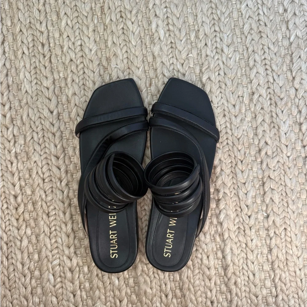 Stuart Weitzman Beatrix Flat Wrap Sandal
